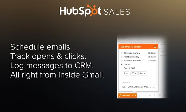 Hubspot sales for Gmail plugin