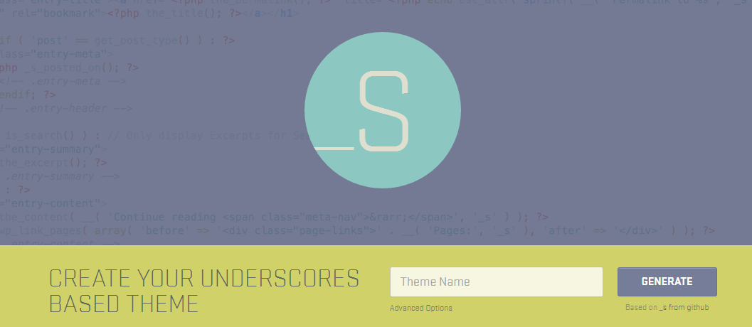 UNDERSCORES WordPress Starter Theme, Starter Themes