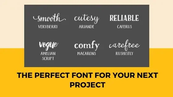 the Perfect Font for Your Next Project