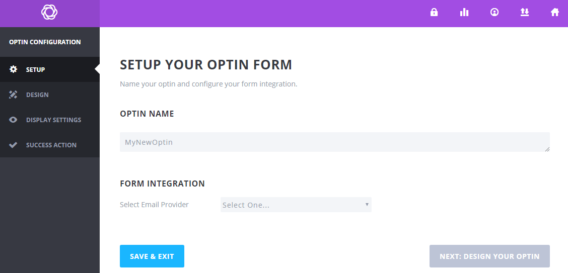 set up opt-in form