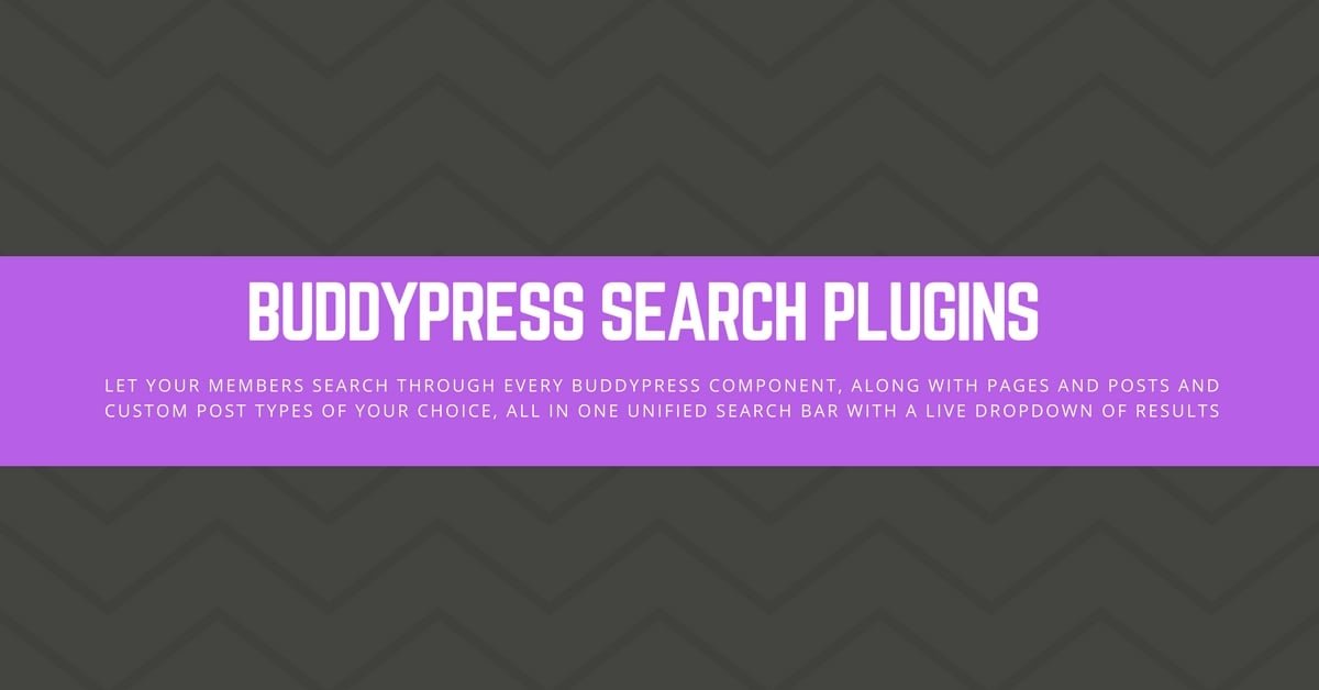 BuddyPress Search Plugins