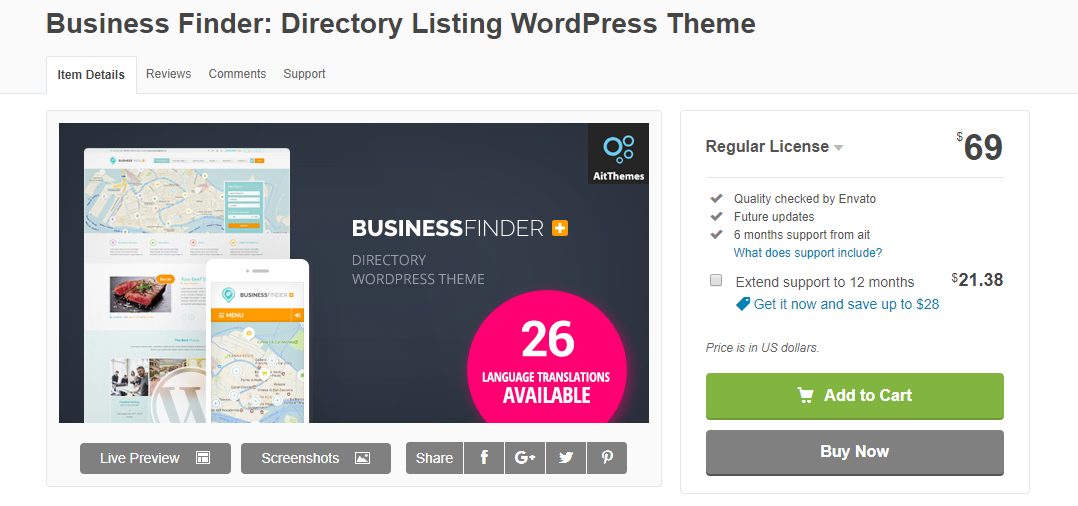 WordPress Directory Theme
