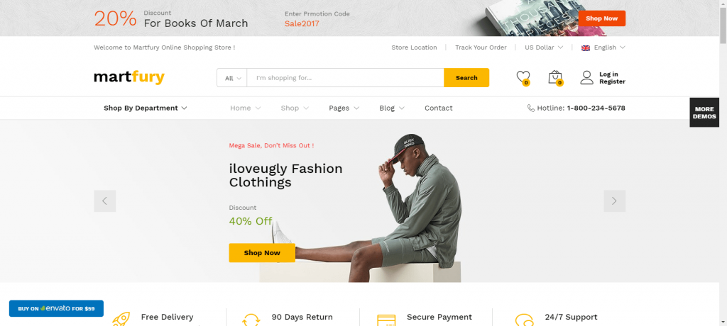 Martfury- multi-vendor e-commerce themes