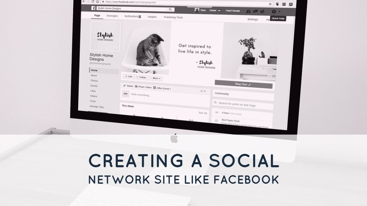 Creating a Social Network Site like Facebook 1