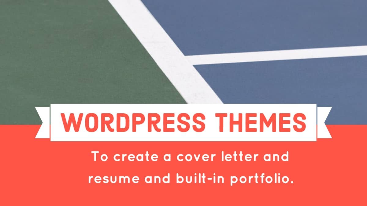 create a cover letter and resume and built in portfolio.