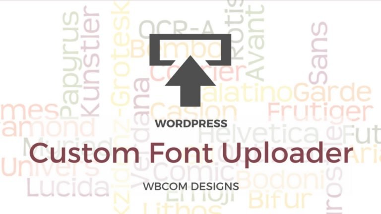 Custom Font Uploader,WordPress Custom Font Uploader