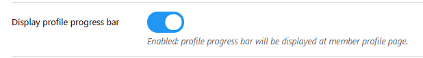 Display BuddyPress Profile Progress Bar 2019,Private Community