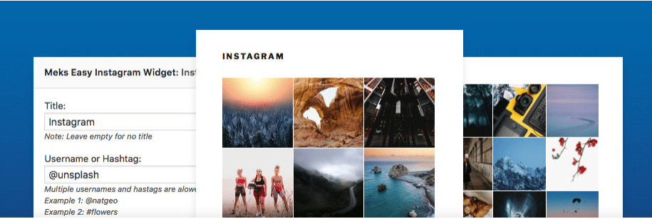 Meks Easy Instagram Widget, WordPress Instagram Plugins