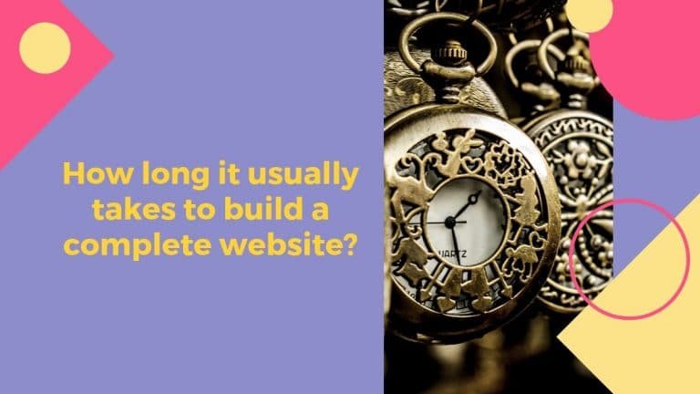 How long does it take to build a complete website?