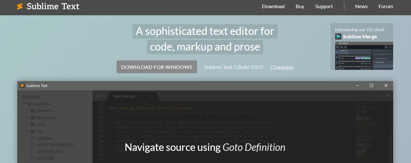 sublime text- Website Development Tools 