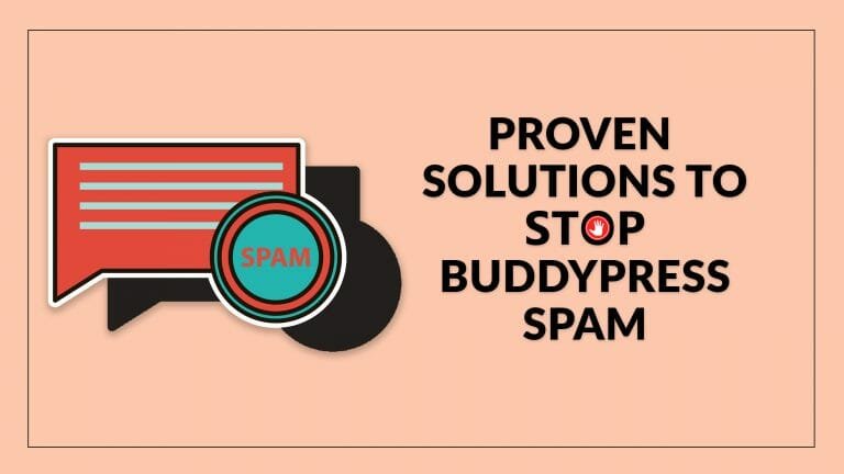 Stop BuddyPress Spam