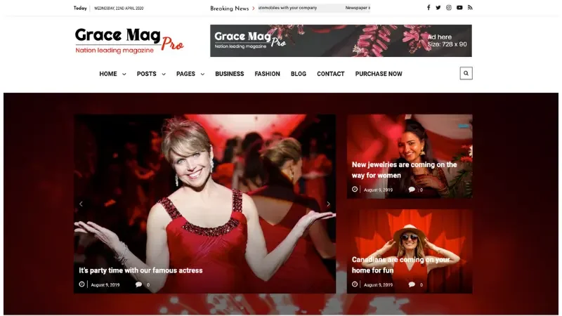 GraceMag Theme