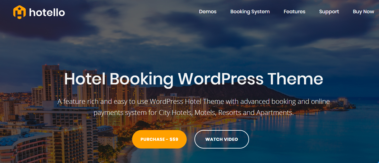 Hotello: Hotel WordPress Themes
