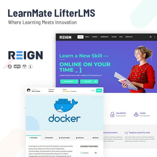 LearnMate LifterLMS Theme, Ecommerce design requirements