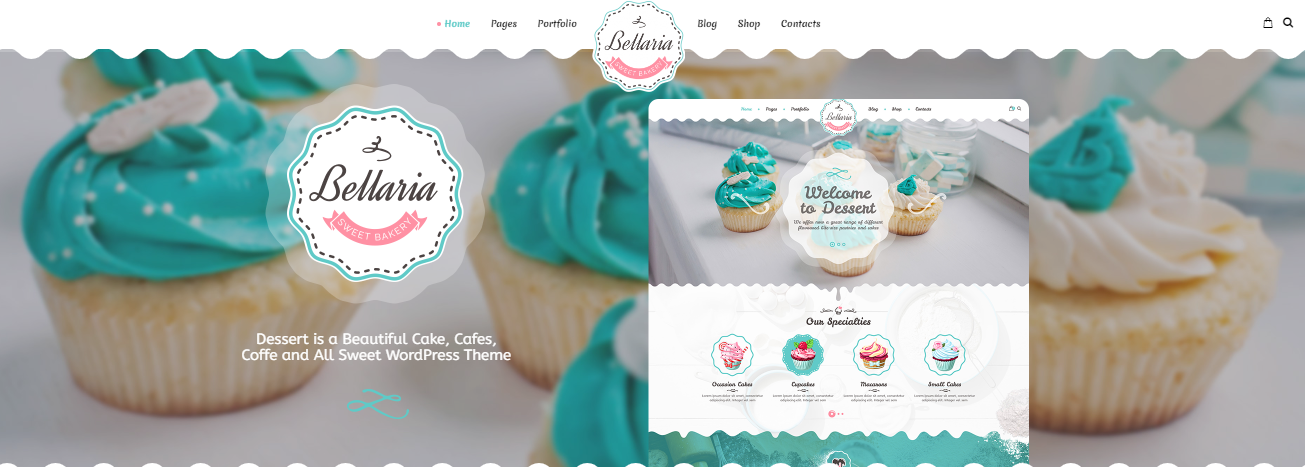 Bellaria WordPress Themes For Bakeries