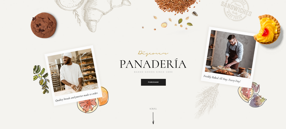Panaderia WordPress Themes For Bakeries