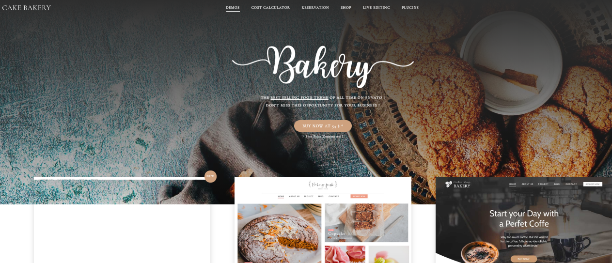 Sweet Cake WordPress Themes For Bakeries