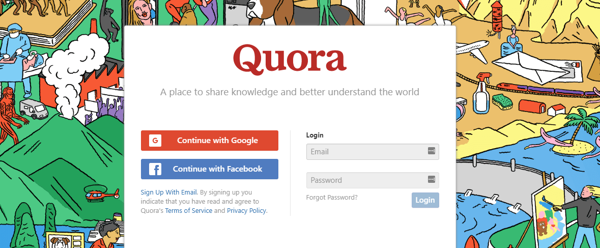 Quora- Social Media Channels for Promotion