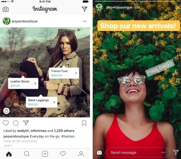 Using Instagram to sell products