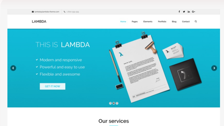 Lambda: Booking WordPress Themes 
