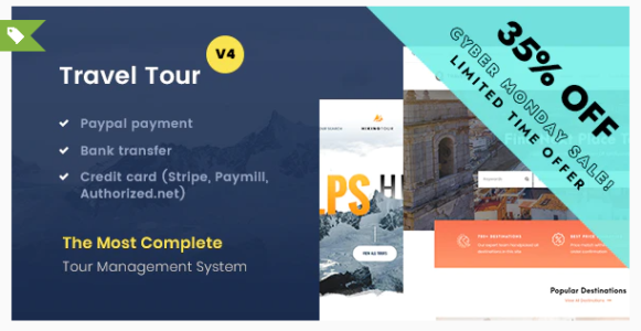 Tour Package WordPress Themes - Wbcom Designs