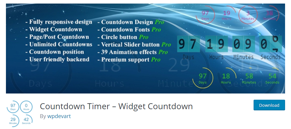 Countdown Timer - Widget Countdown
