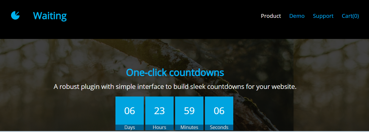Waiting: one-click countdowns