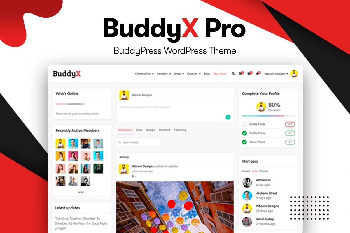 BuddyX Pro Theme- Youzify Compatible Themes