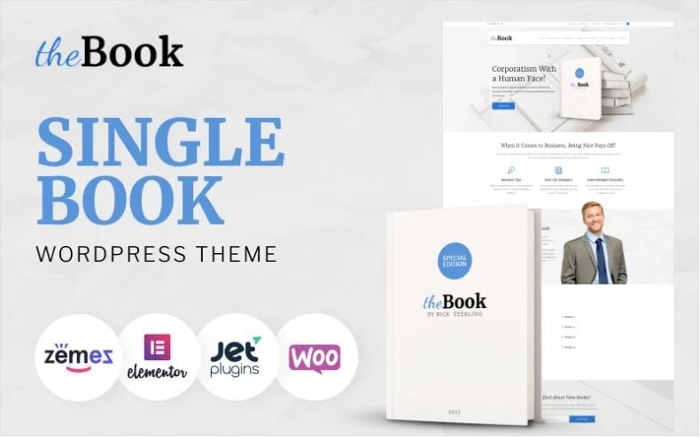 The Book-Book Landing Page Themes
