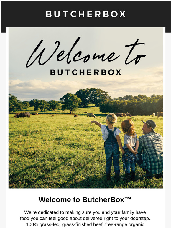 ButcherBox- Welcome Emails For Online Communities