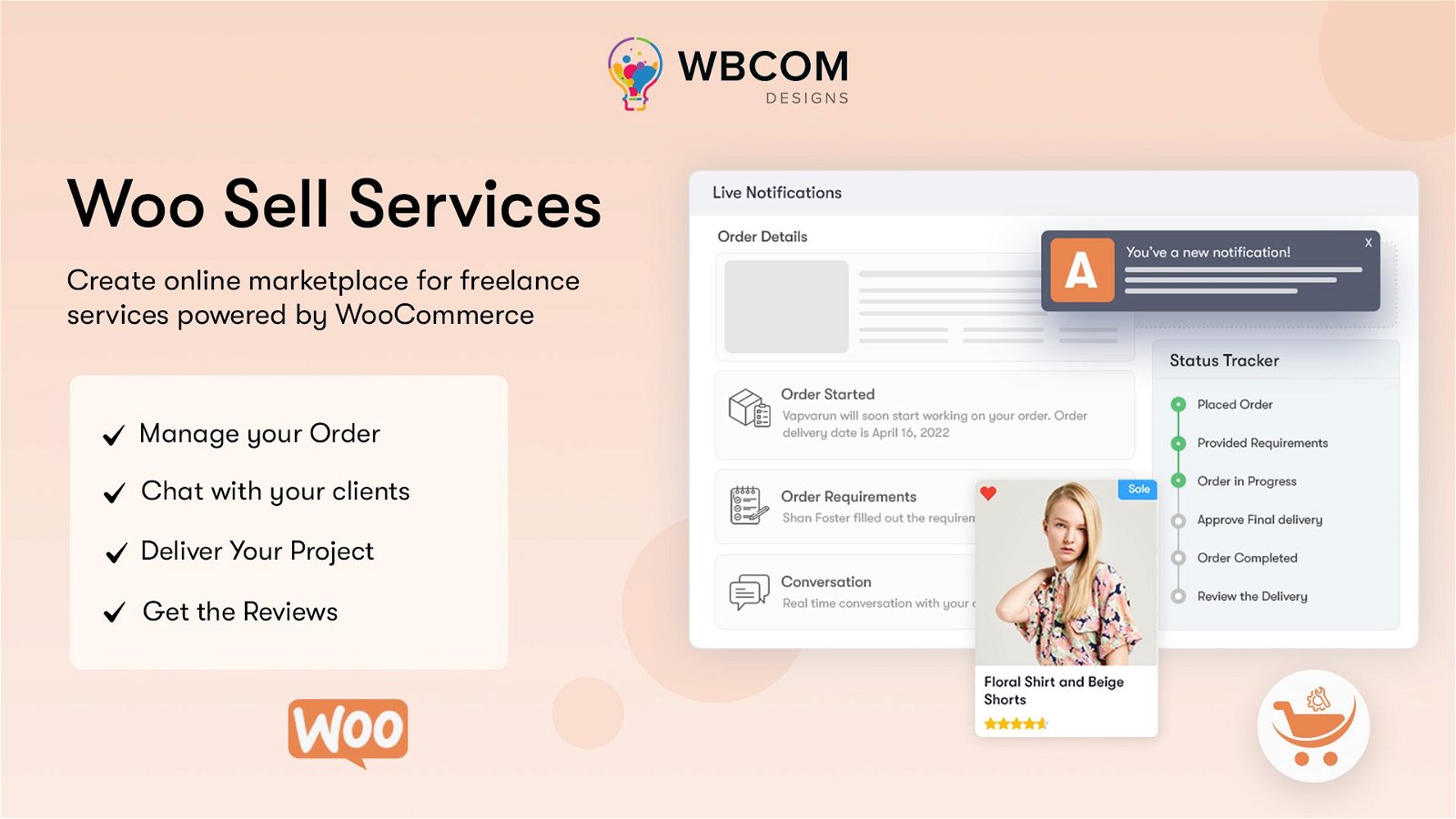 WooCommerce sell Services