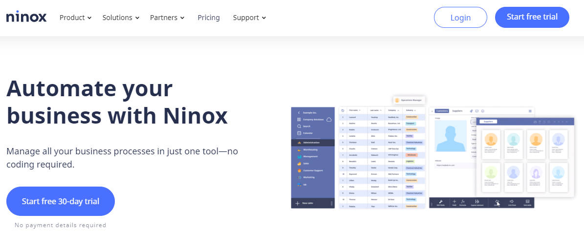 Ninox- No Code Tools