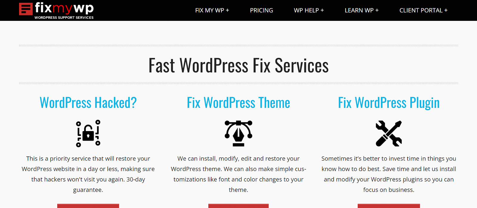 FixMYWP WordPress services
