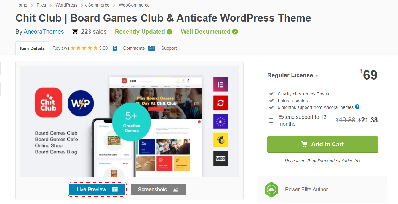 Board Games Club WordPress Themes