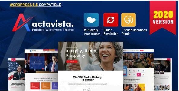 Actavista- political WordPress themes
