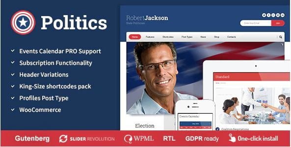 Politics- political WordPress themes