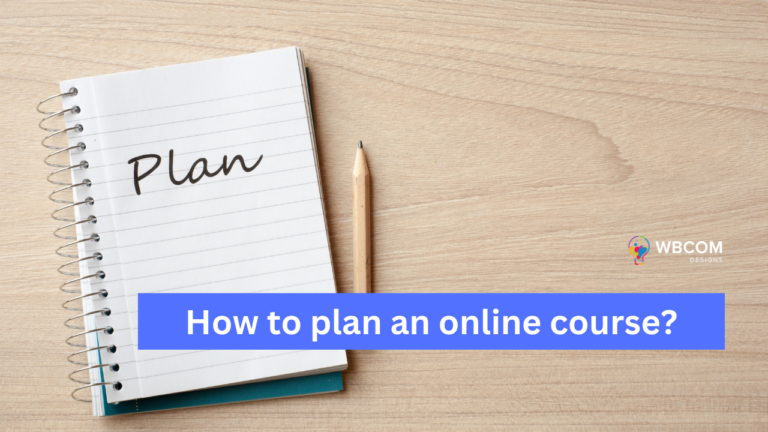 How to plan an online course?