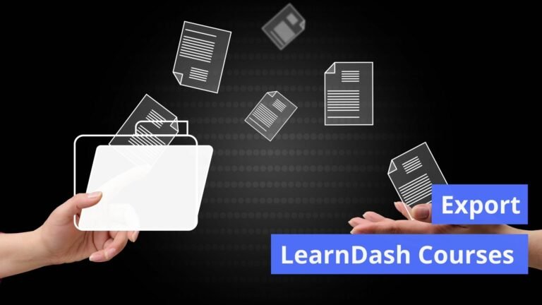 export LearnDash courses