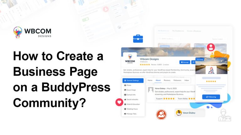How to create a Business page on a BuddyPress community