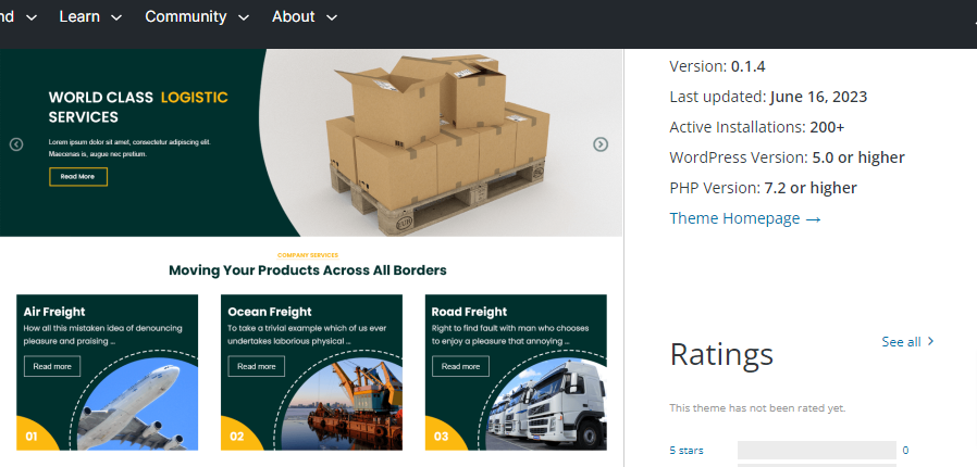 Movers and Packers- Moving company WordPress Themes