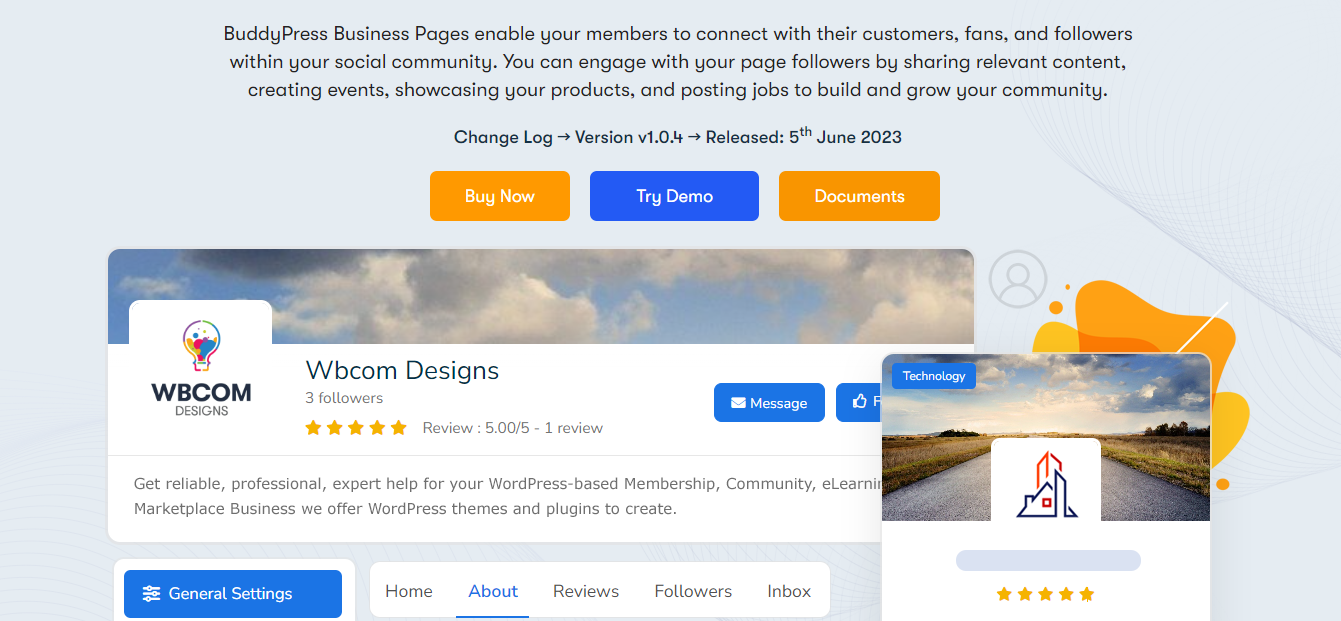 BuddyPress Business Profile Plugin