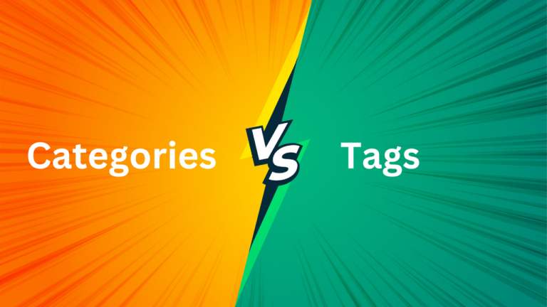 Categories vs. Tags