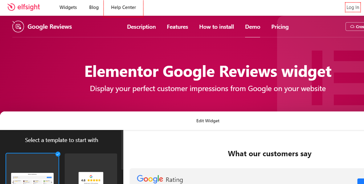 Elementor Google Reviews Widgets