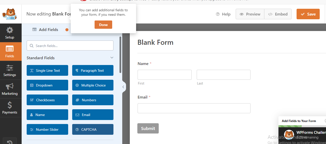 how to customize and style WordPress forms