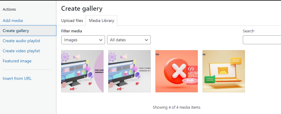 How to Create an Image Gallery in WordPress