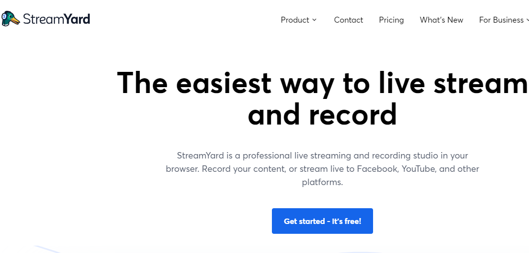 Live Streaming Tool For YouTube