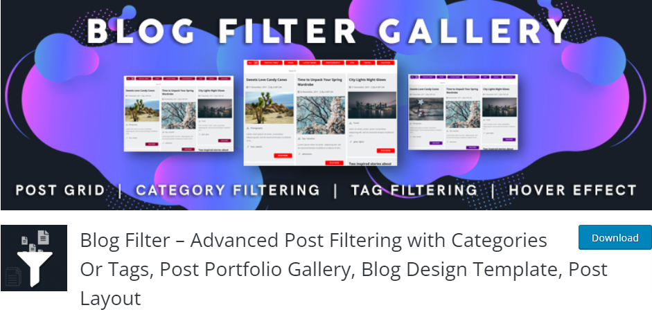 Blog Filter- WordPress Filter Plugin