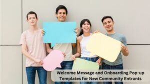 Crafting Welcome Messages for Community Members