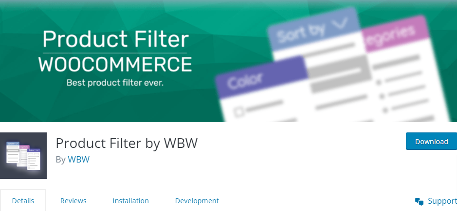 Product Filter by WBW- WordPress Filter Plugin