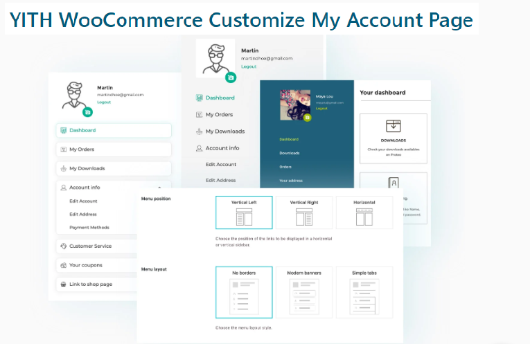 yith woocommerce customize my account page